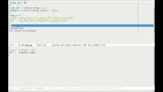 Python in Emacs 0076 - using 'nested brackets' in f-string for float with variable decimal places.