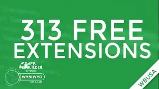 313 WYSIWYG WEB BUILDER EXTENSIONS FOR FREE SUBS