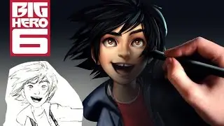 Big Hero 6 - From Sketch to Digital Painting