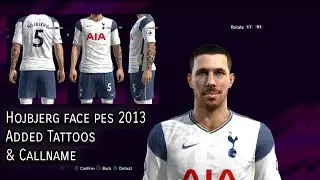 Højbjerg face Pes 2013 Added Tattoos & Callname