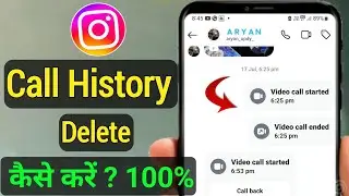 instagram call history delete kaise kare !! how to delete Instagram call history 2024