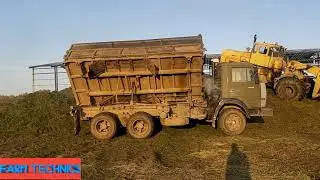 Последний день заготовки силоса. На уборке отавы клевера.