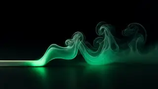 Green smoke effect black screen | Black smoke transition green screen