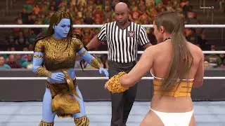 Ronda Rousey vs. Shakti - WWE 2K22 - Royal Girl Fights
