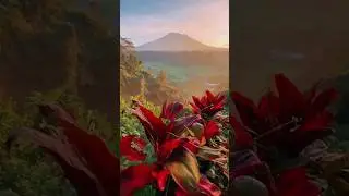Вулкан Агунг, Индонезия.