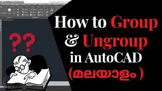 How to Group &Ungroup in AutoCAD#malayalam #autocad #easy #exercise #simple