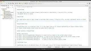 48 IO stream Inputstream class and output stream class in java