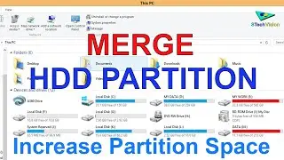 Merge HDD Partition || Increase Partition Storage Space || Extend Volume