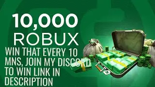 500 ROBUX GIVEAWAYS every 10 mns!   Come join me on discord to enter