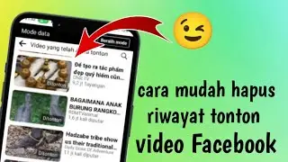cara menghapus riwayat tonton video Facebook