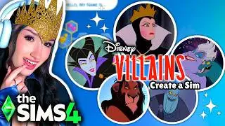 recreating the DISNEY VILLAINS in The Sims 4
