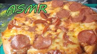 ASMR MUKBANG  PEPPERONI PIZZA EAT SOUND โชว์กิน