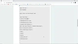 To demonstrate the creation of a Frame in Java | Create a Frame example