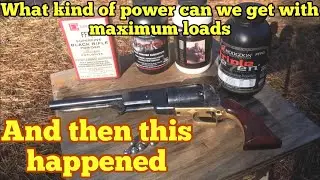 1847 Colt Walker using four different kinds of powder