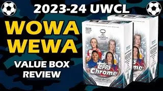 UWCL!! 2023-24 Topps Chrome UEFA Women's Value Box Soccer Review