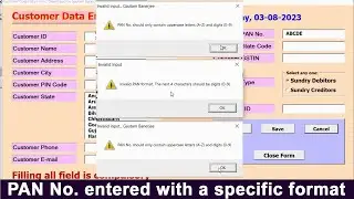 How to Validate & Enforce PAN No. Entry in Exact PAN Format   (Part 7) | Excel VBA Tutorial