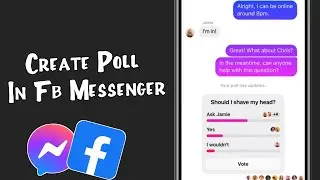 How To Create Poll On Facebook Messenger Group | Create Poll In Messenger Group | 2024🔥 |