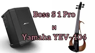 Bose S1 pro soundtest outside with violin