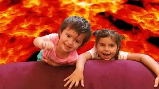 The Floor is Lava with Olivia and Baby Nikol