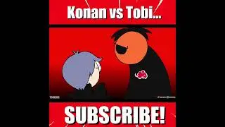 Tobi vs Konan..  #animation #funny #anime #memes