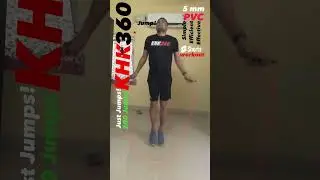 Jump Rope Workout - Just Jumps 200 Jumps 👍 5 mm PVC Jump Rope - Simple Efficient Effective