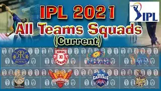 IPL 2021 All Teams Current Squads ✅ IPL 2021 - All Teams Retained Players List | All Teams Players