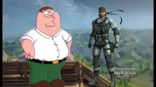 Peter Griffin meets solid snake in fortnite
