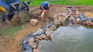 Finishing the Edges and Adding Fish to the Koi Pond