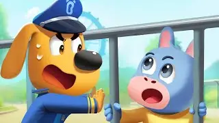 Jangan Letakkan Kepalamu di Atas Pagar | Tips Keamanan | Kartun Anak-anak | Kepala Polisi Labrador