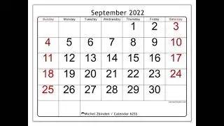 kalender bulan september 2022