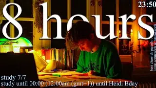 LIVE | 8-HOUR study with me 📚🌧 rain sounds & pomodoro timer 60 & 10
