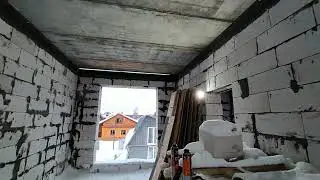 заливки армопояса зимой и последствия. бетон зимой. укладка плит.
