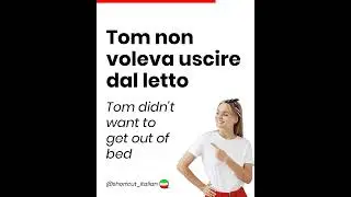 Tom non voleva uscire dal letto