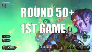 ROUND 50+ 1ST GAME Dead of the Night - Black Ops 4 Zombies : HIGH ROUND STRATEGY