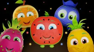 Funky Fruits and Cute Animals Dance +MORE 🌈🍉 | Sensory Fun Animation & Dance Party Videos 🦊🐷
