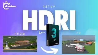 HOW TO SETUP HDRI ENVIRONMENT IN 3DS MAX 2024 (ARNOLD RENDERER ; LAST VIDEO IN 2024)