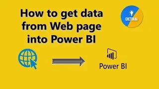 How to get data from Web page into Power BI | How to connect to Web page from Power BI