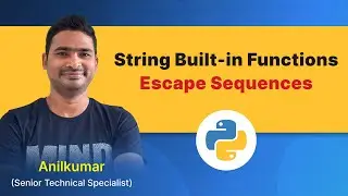 Python Class-34 : Python String Functions, Escape Sequences