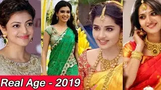 TOP SOUTH INDIAN ACTRESS REAL AGE LIST |Telugu Heroines Real Age | Samantha ,Anushka Shetty,Kajal