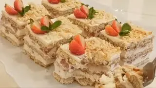 Торт без выпечки /Нежный/Влажный/быстрый