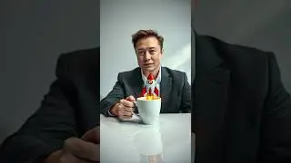 Elon Musk's Coffee Cup Turns Into a Rocket!