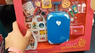 OUR GENERATION Well Traveled Luggage Set Unboxing #dollaccessories #traveldoll #ourgeneration #minis