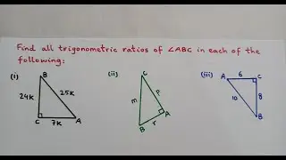 How to find Trigonometric Ratios