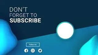 Free download youtube end screen template