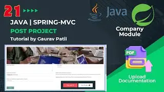 #21: Spring MVC project Post project through company module Java tutorial