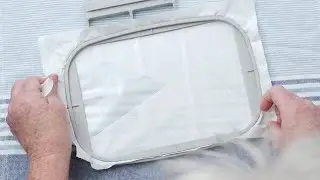 How to Hoop a Towel for Monogramming