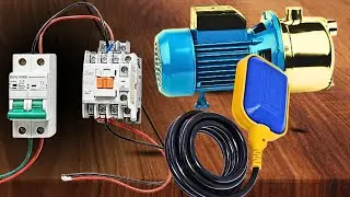 Water Tank Wiring With Float Switch + Contactor | Water Tank Fitting | Float Switch Installation