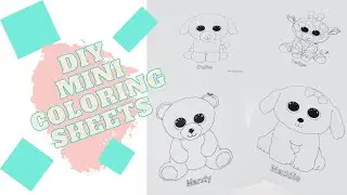 DIY MINI COLORING SHEETS: SILHOUETTE STUDIO