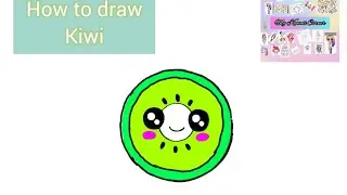 How to draw Kiwi | #DrawingTutorial38 | My Kawaii Corner