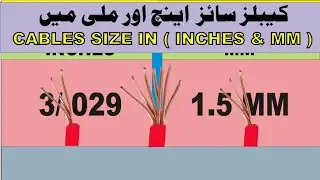 Cables size Inches & mm |AHMAD SZ|